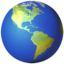 Earth Globe Americas