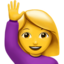 Woman Raising Hand